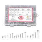 425PC 410 Stainless Steel Self-Tapping Screws #8#10 Self-Drilling Assortment Kit
