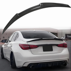 For 2014-2024 Infiniti Q50 M4 Style Rear Trunk Spoiler Wing Carbon Fiber Style