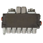 Hydraulic Backhoe Directional Control Valve w/ 4 Joysticks 6 Spool 11 GPM