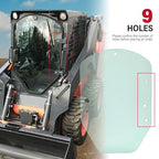 Cab Door Glass Windowpane for John Deere 318E 323E 333G Skid Steer T344818