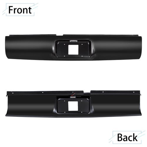 Rear Bumper Roll Pan With Led License Light For 1994-2003 Chevy Gmc S10 Sonoma