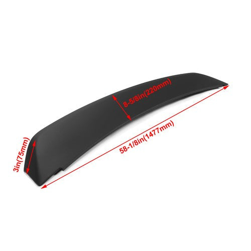 Ducktail Style Rear Trunk Spoiler Wing Black For 2005 2009 Ford Mustang GT500