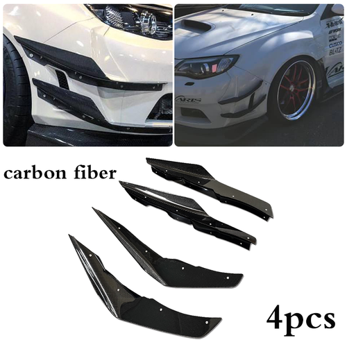 Front Canard Spoiler Air Scoop for 2007-2014 for Subaru Impreza STi GVB GVF