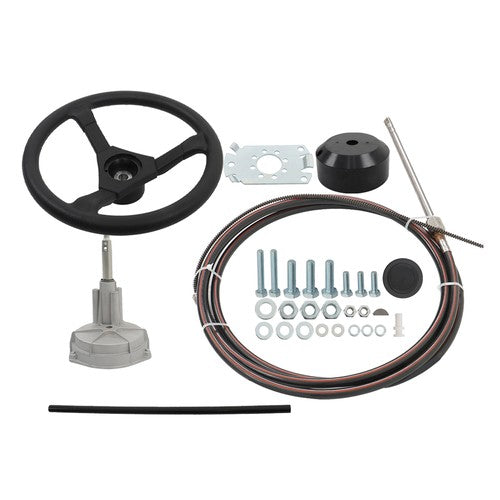 For Waterborne Vehicles 16Ft Boat Rotary Steering System Outboard Kit SS13716 US