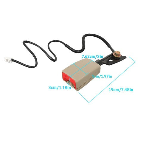 Fit For 2001-2003 Mazda Protege&Protege5 Driver's Side Seat Belt Beige Buckle