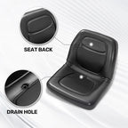 1 Seat Black for John Deere Gator Toro Lawn Mowers Bobcat Utility Vehicles