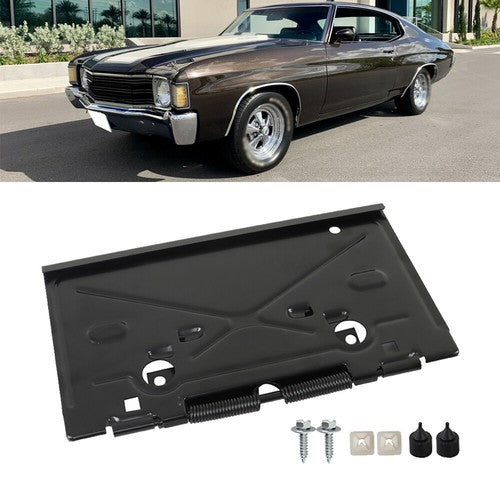 Fit For 1968-1972 Chevrolet Chevelle License Plate Tag Bracket With Hinge Metal
