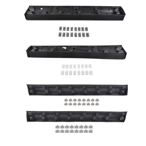 4Pcs Front Rear Lower LH & RH Door Trim Molding Black for Cadillac XT5 2017-2025