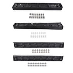 4Pcs Front Rear Lower LH & RH Door Trim Molding Black for Cadillac XT5 2017-2025