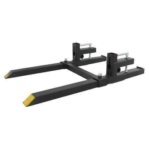 43" Pallet Forks Clamp On Tractor Forks w/Adjustable Bucket Forks 2000lbs