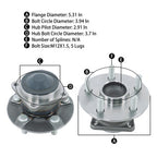 FWD Pair Rear Wheel Bearing Hubs For Toyota Celica Corolla Matrix Pontiac Vibe