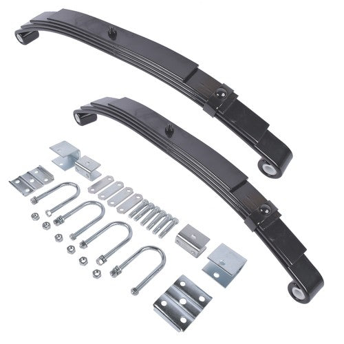 3500lb Single Trailer Axle Suspension Kit Leaf Spring U-bolt & Hanger Kit