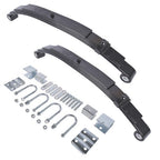 3500lb Single Trailer Axle Suspension Kit Leaf Spring U-bolt & Hanger Kit
