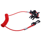 11 Key Safety Stop Switch Lanyard For Yamaha Tohatsu Honda Boat Motor Outboards