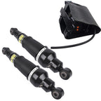 2Pcs Air Shock Absorber + 1Pc Compressor Pump Rear For Infiniti QX56 2007-2010