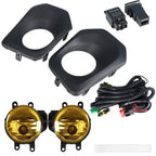 Smoked Driving Fog Lights+Wiring Switch Bezel Kit  For 16-20 Toyota Tacoma 2.7L