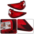 Driver&Passenger Halogen For Subaru Outback 2015-2019 Red Rear Brake Tail Lights