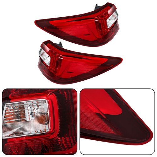 Driver&Passenger Halogen For Subaru Outback 2015-2019 Red Rear Brake Tail Lights
