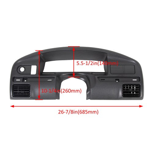 Instrument Cluster Dash Panel Bezel Cover for 92 93 94 97 Ford Bronco F150 F250