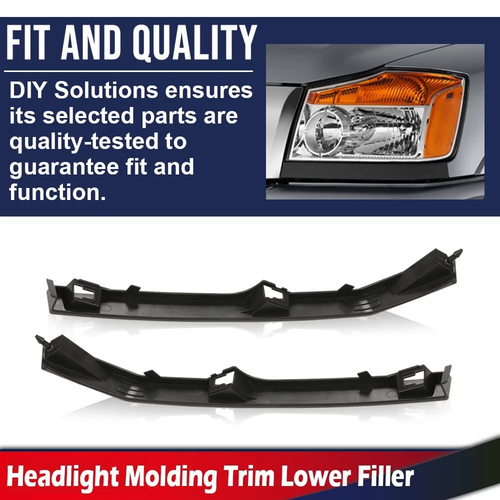 Front Headlight Molding Trim Fillers for 2004-2015 for Nissan Titan Armada