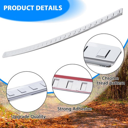 Chrome Rear Bumper Protector Cover Scratch for 2014-2020 Nissan Rogue
