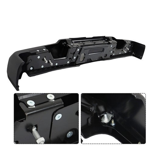 For Ford F250 F350 2017-2022 Rear Step Bumper Super Duty w/o Sensor Holes