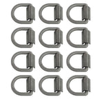 Heavy Duty 3/8" Weld-On D Rings 5000 lbs MBS 12 Pack for Trailers & ATVs