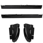 For 02-08 Dodge Ram Pickup Quad Cab OE Style Rocker Panels & Cab Corners 4PCS