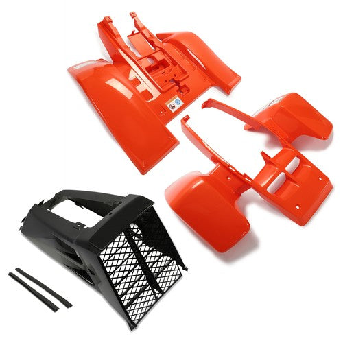 Fenders Gas Tank Plastics Kit Radiator Grille Orange For Yamaha Banshee 350
