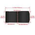 Top Roof Aluminum Powder Coated Black for Polaris RZR Turbo S 4 2022