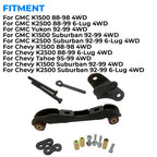 2-4 Inch Differential Drop Lift Kit For 1988-1999 Gmc Chevy K1500 K2500 4wd Yukon