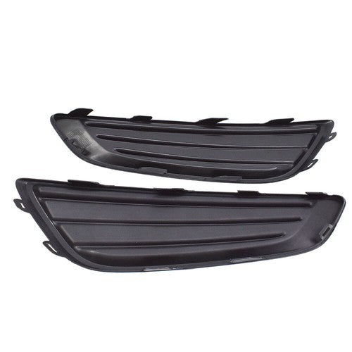 Left&Right Black Fog Light Cover For Ford Focus 15-2017 2018 Frame Bezel Trim