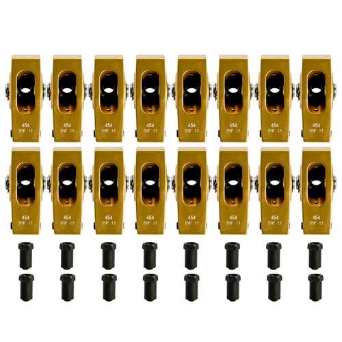 1.7 Ratio 7/16" Stud Gold Roller Rocker Arms Kit For Chevy BBC 396 402 427 454