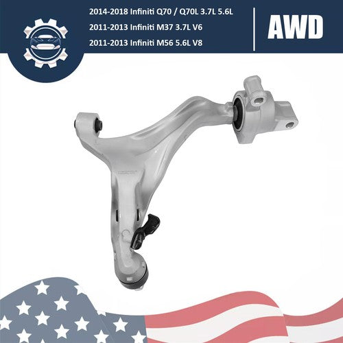 Front Left Side Lower Control Arm for Infiniti Q70 Q70L M37 M56 3.7L V6 5.6L V8