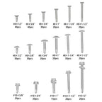 425PC 410 Stainless Steel Self-Tapping Screws #8#10 Self-Drilling Assortment Kit