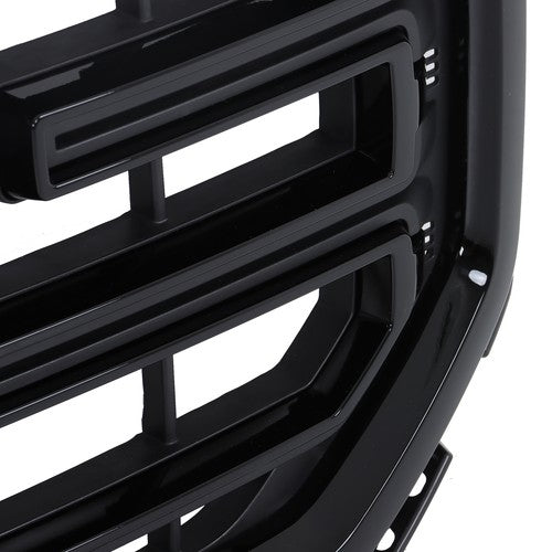New Gloss Black Plastic Front Bumper Grille For GMC Sierra 1500 2016 2017 2018