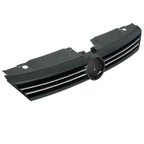Front Bumper Gray Grille W/Chrome Trim for 2011-2014 for VW for Volkswagen Jetta