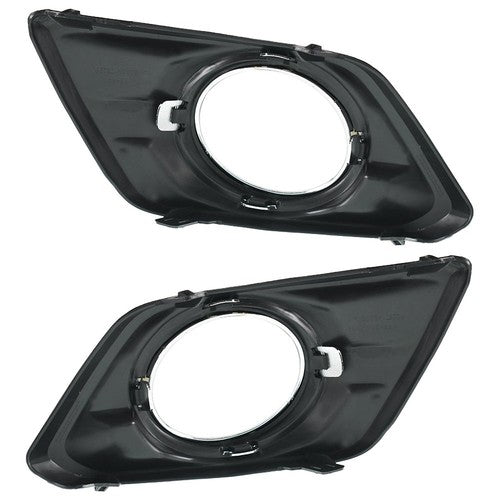 For 2014-2016 Nissan Rogue Driving Bumper Chrome Lens Fog Lights Assembly Set