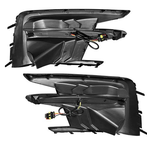 Fog Light Covers W/LED White DRL Yellow Turn Signal for 19-22 Subaru Ascent