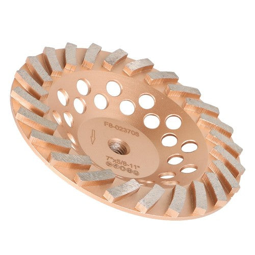 7" Diameter 5/8"-11 Arbor 24 Turbo Grinding Wheels for Concrete and Masonry New