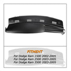 One Piece Molded Dash Cover for 02-05 Dodge Ram 1500 2500 3500 Textured Black