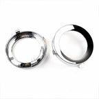 For 2009-2013 Subaru Forester Pair Front Chrome Fog Light Trim Fog Lamp Cover