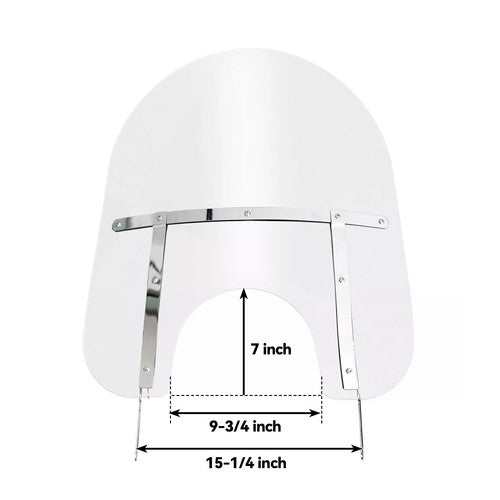 Clear Windshield with Bracket for 1994-2025 2009 Harley Touring Road King FLHRX