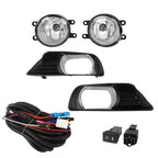 New Fit For Toyota Camry 2007-2009 Front Fog Lights Lamps+Bezel+Switch Kit Clear