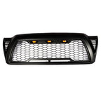 For Toyota Tacoma 2005-2011 Black Plastic Front Upper Bumper Grille W/ LED