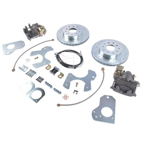 For 1978-88 G Body Chevy Pontiac Rear Disc Brake Conversion Kit Drilled Rotor