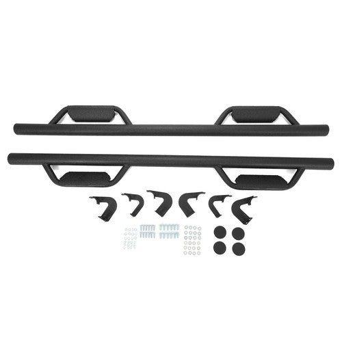 Running Boards For Toyota Tacoma 2005-2023 Double Cab Black Side Steps Nerf Bar