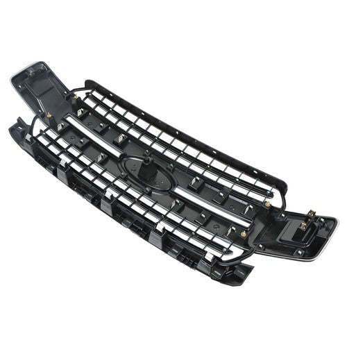 Plastic Gray Front Upper Hood Grille New For Ford F-150 XLT XL 2018 2019 2020