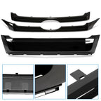 Glossy Black ABS Front Bumper Grille Trim Molding for 2011-2014 Ford Edge 3 Piece