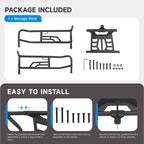 Black Bed Enclosure Storage Rack for CFMoto ZForce 950 H.O Sport 2020 2024